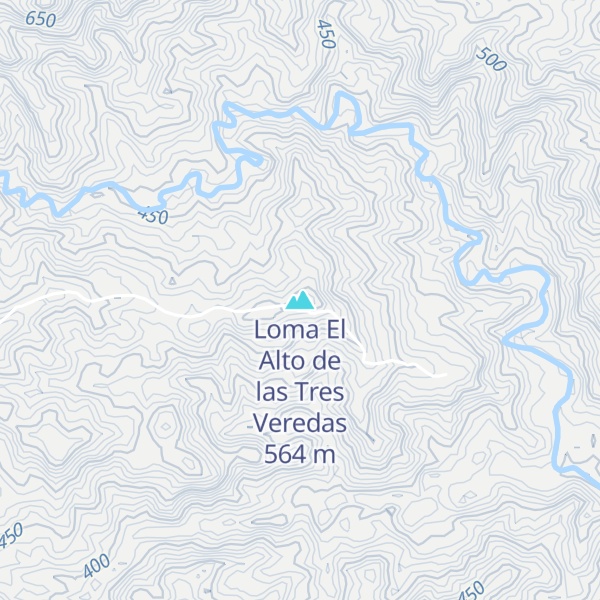 Map of Loma El Alto de las Tres Veredas