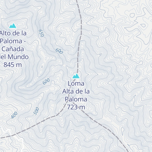 Map of Loma Alta de la Paloma