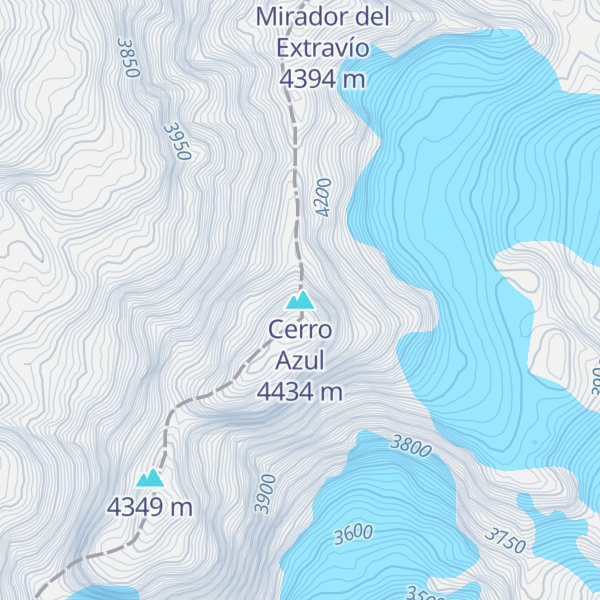 Map of Cerro Azul