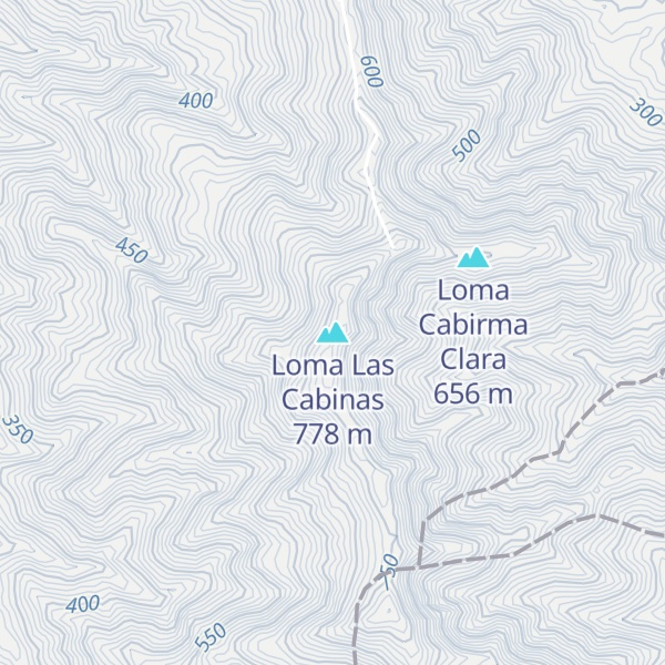 Map of Loma Las Cabinas