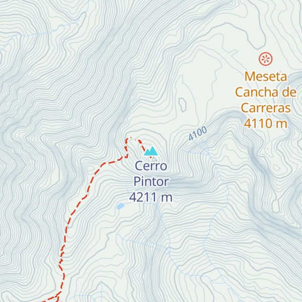 Map of Cerro Pintor