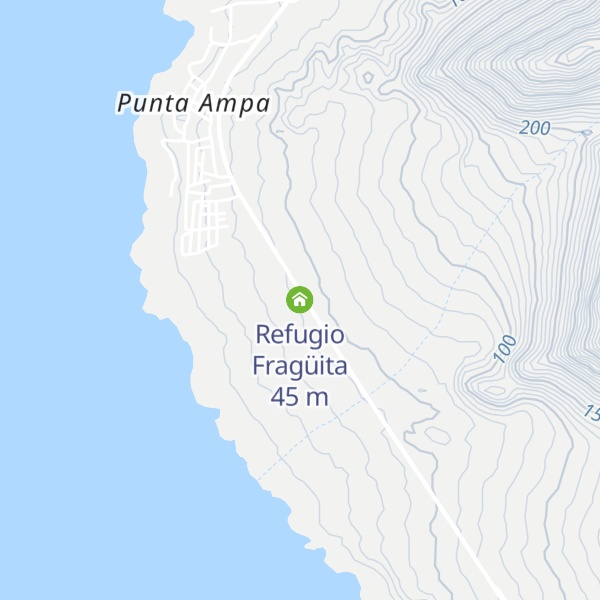 Map of Refugio Fragüita