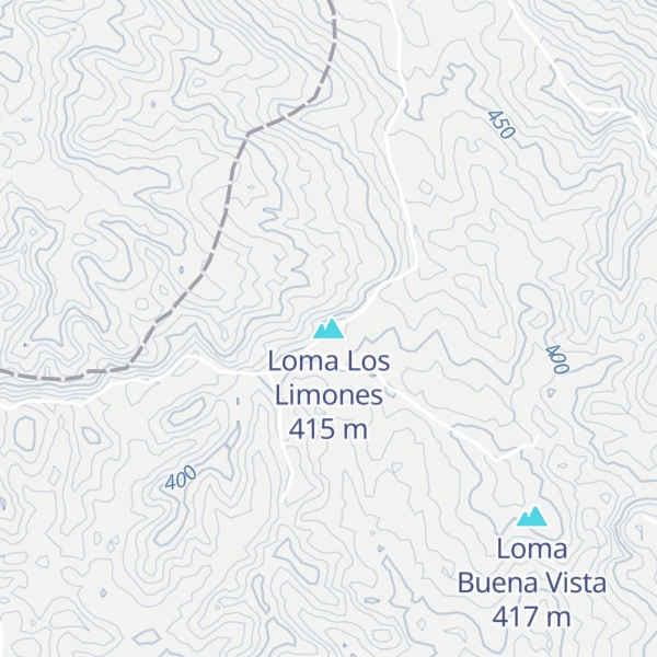 Map of Loma Los Limones