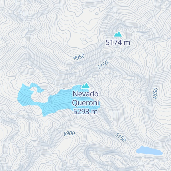 Map of Nevado Queroni