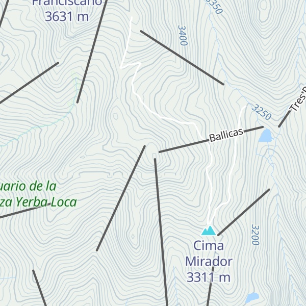 Map of Cima Andes