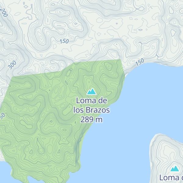 Map of Loma de los Brazos