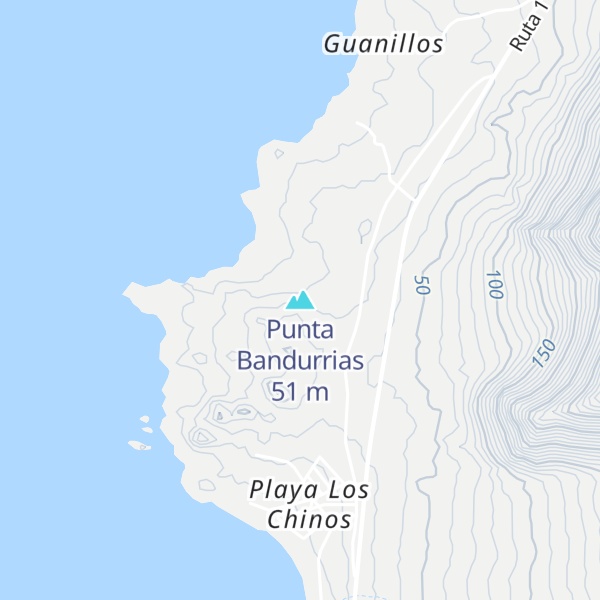Map of Punta Bandurrias