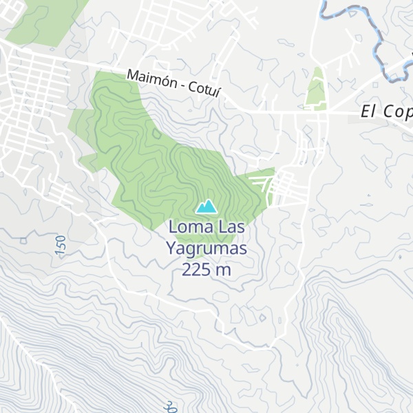 Map of Loma Las Yagrumas