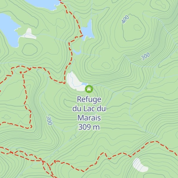 Map of Refuge du Lac du Marais
