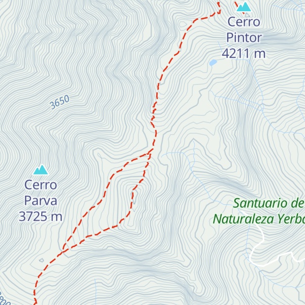 Map of Refugio Parva