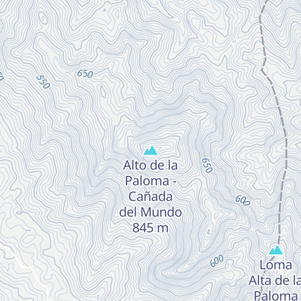 Map of Alto de la Paloma - Cañada del Mundo