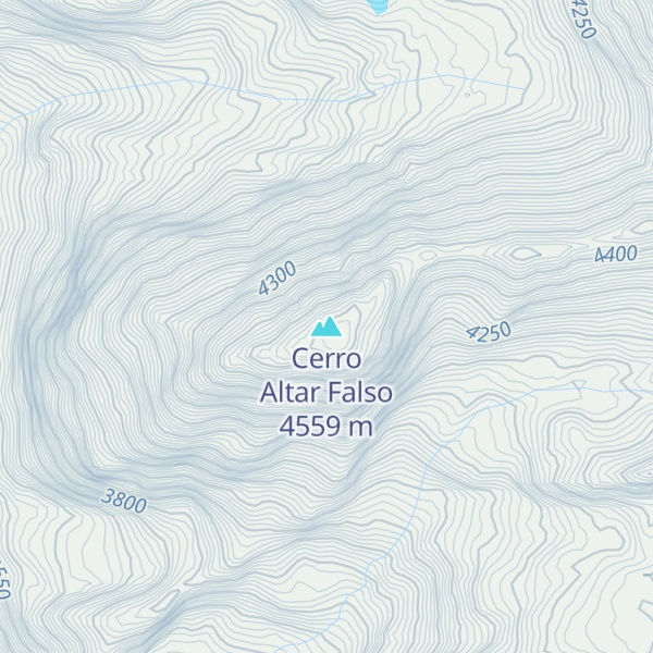 Map of Cerro Altar Falso