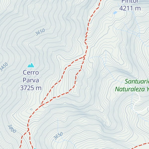 Map of Cerro La Parva
