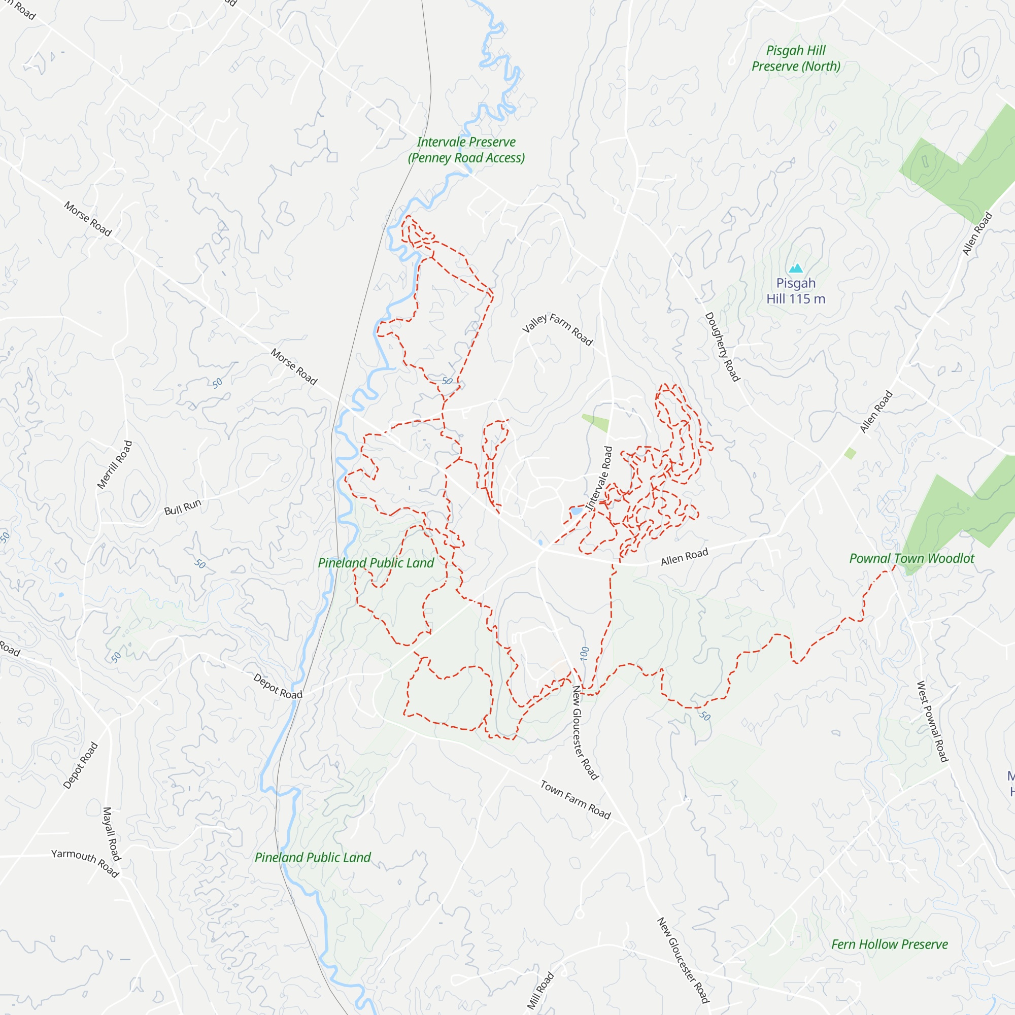 Pineland Farms Welcome Center map