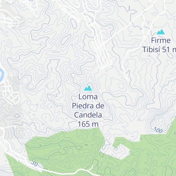 Map of Loma Piedra de Candela