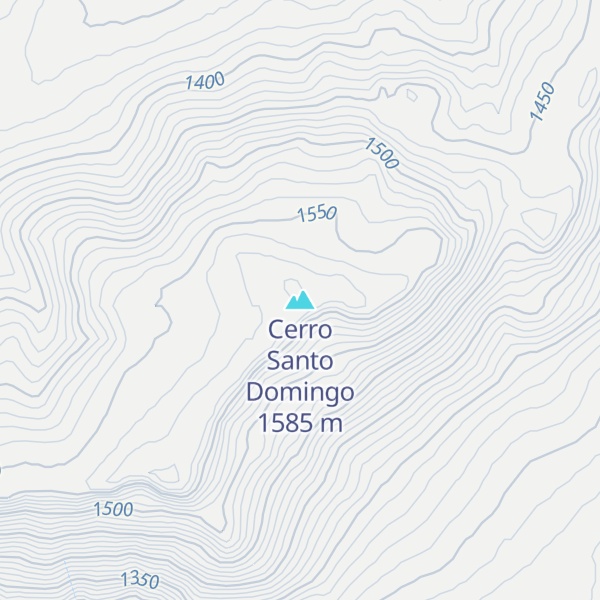 Map of Cerro Santo Domingo