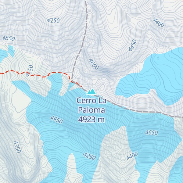 Map of Cerro La Paloma