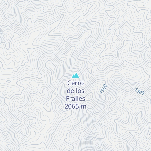 Map of Cerro de los Frailes