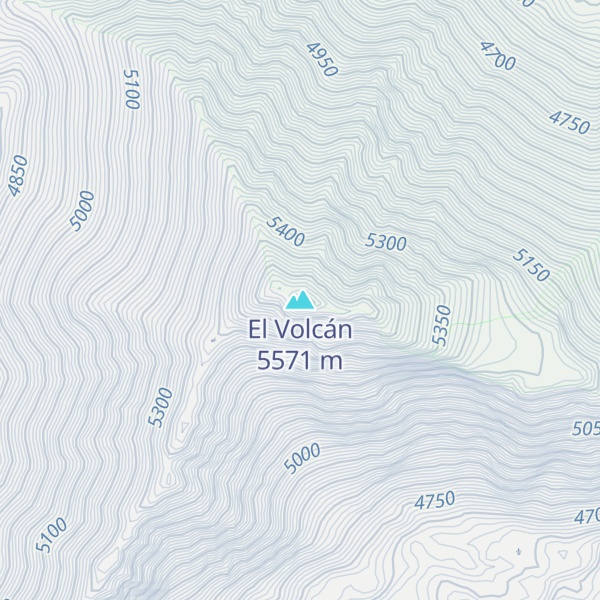 Map of El Volcán