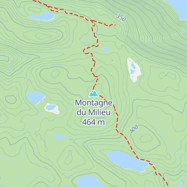 Map of Montagne du Milieu