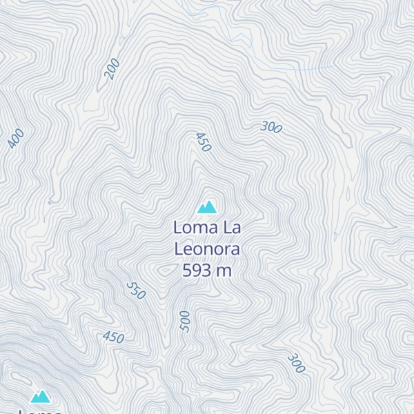 Map of Loma La Leonora