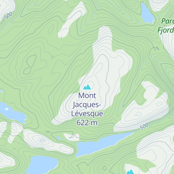 Map of Mont Jacques-Lévesque