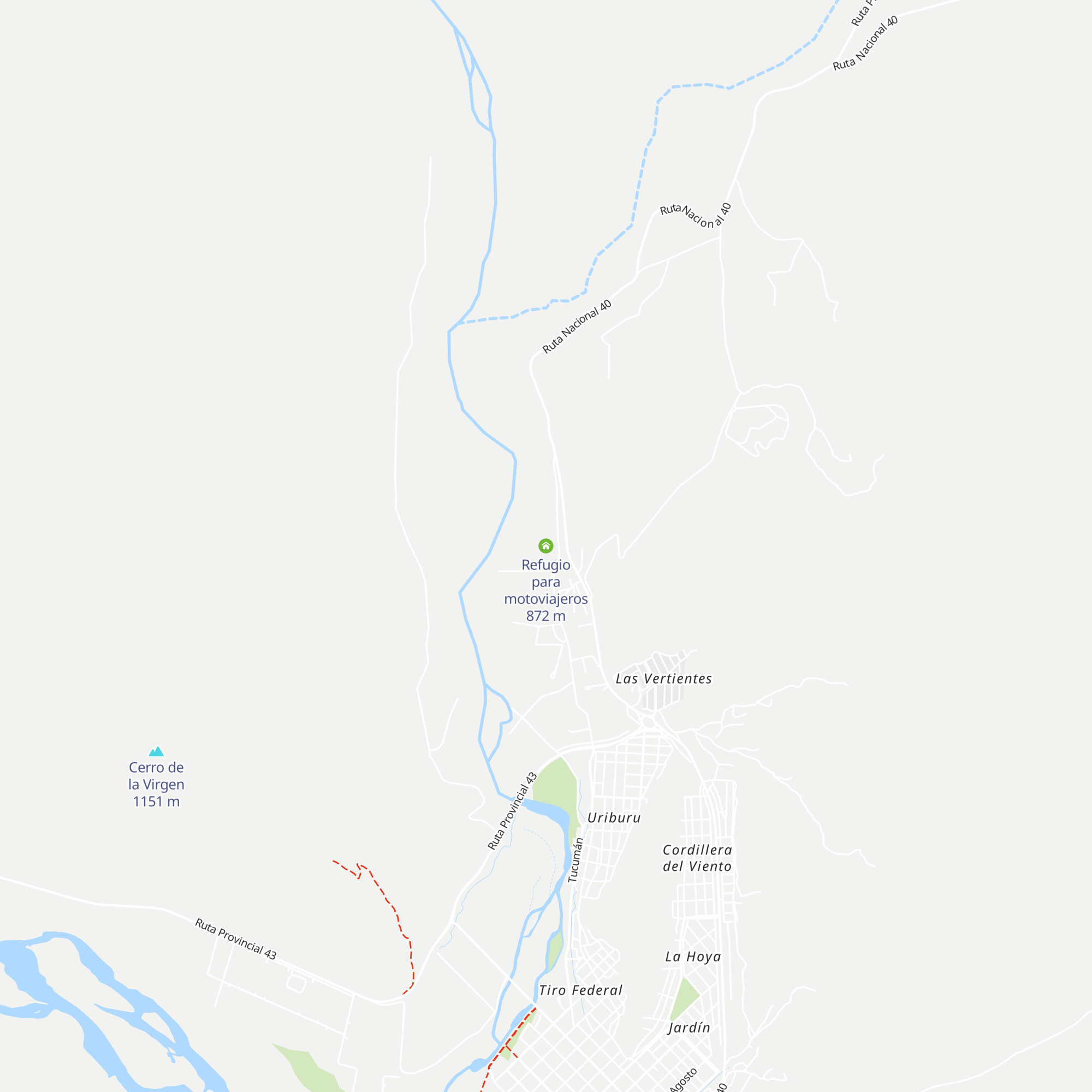 Refugio para motoviajeros map