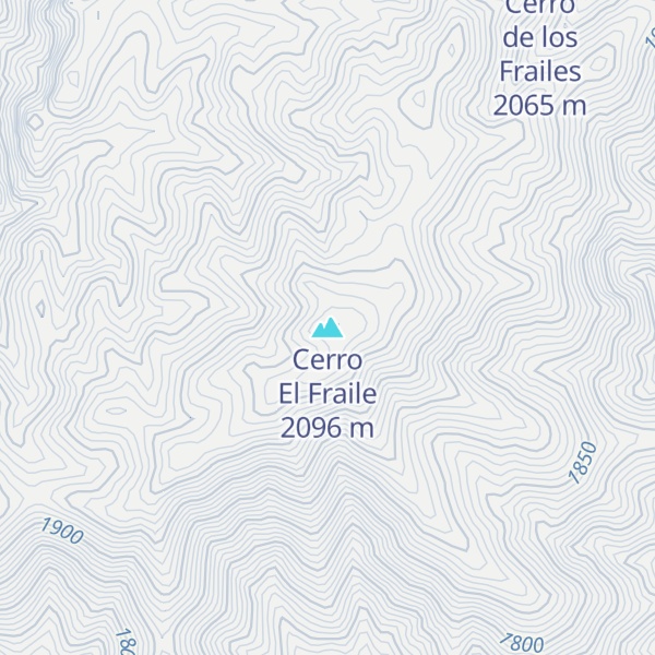Map of Cerro El Fraile