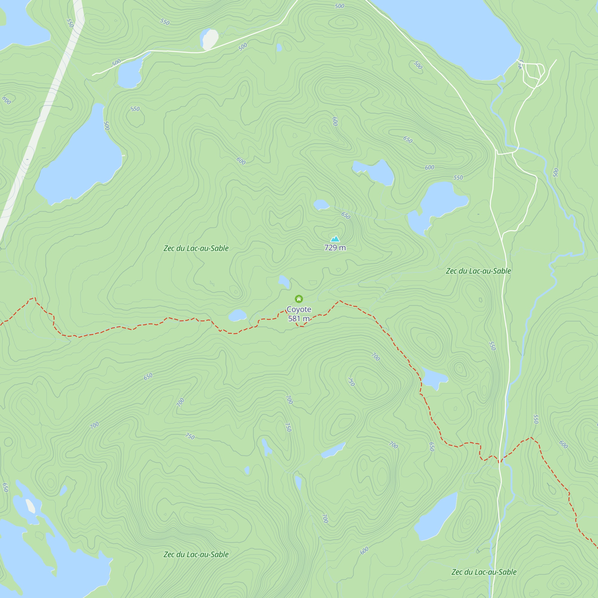 Coyote map