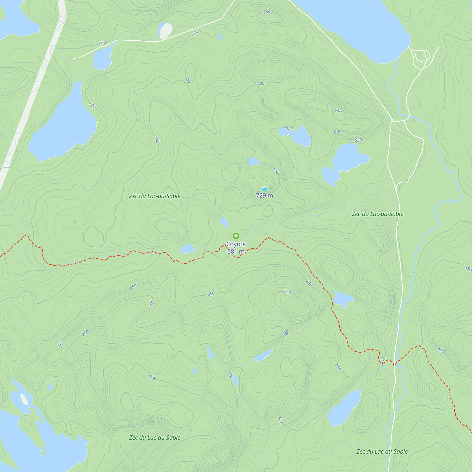 Coyote map