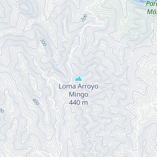 Map of Loma Arroyo Mingo