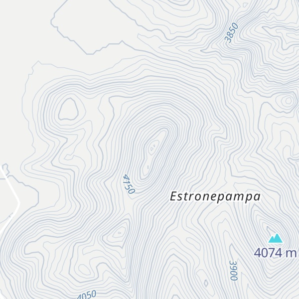 Map of Cerro Estrone
