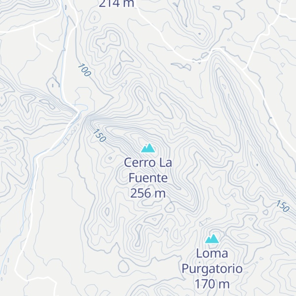 Map of Cerro La Fuente