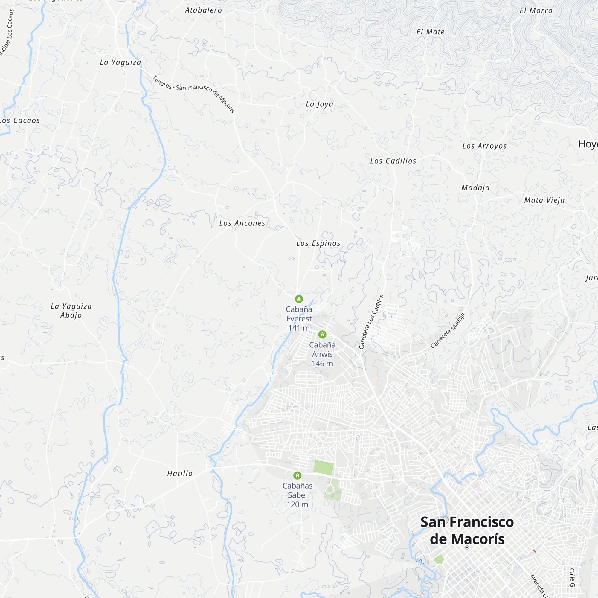 Cabaña Everest map