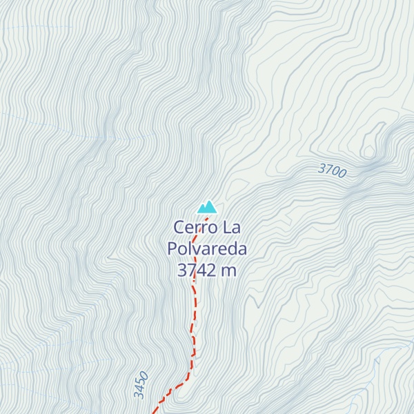 Map of Cerro La Polvareda
