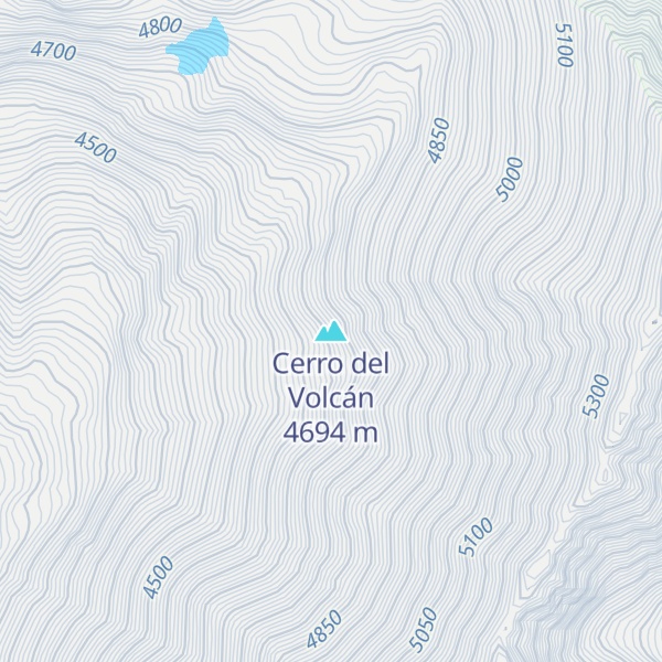 Map of Cerro del Volcán