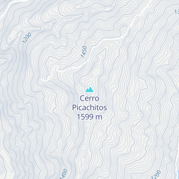 Map of Cerro Picachitos