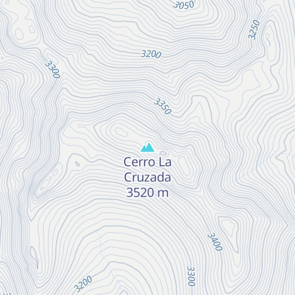 Map of Cerro La Cruzada