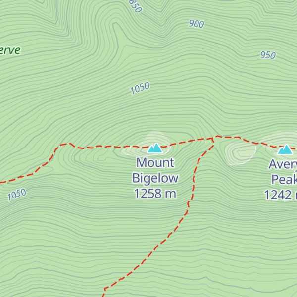 Map of West Peak