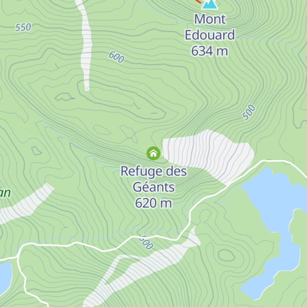 Map of Refuge des Géants