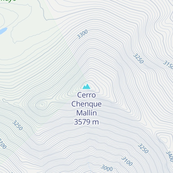 Map of Cerro Chenque Mallín