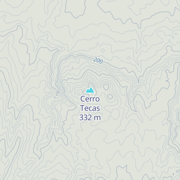Map of Cerro Tecas