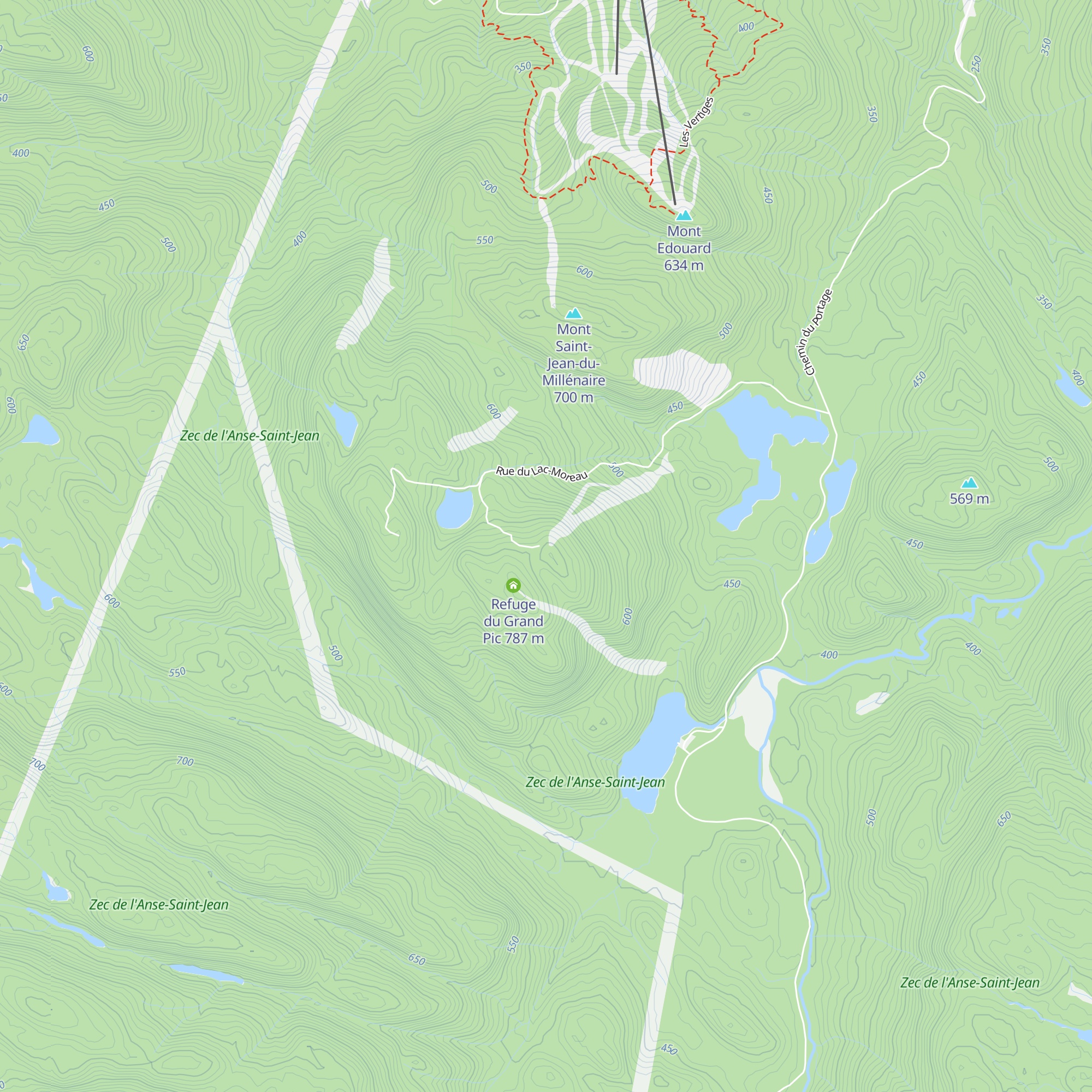 Refuge de la Grive map