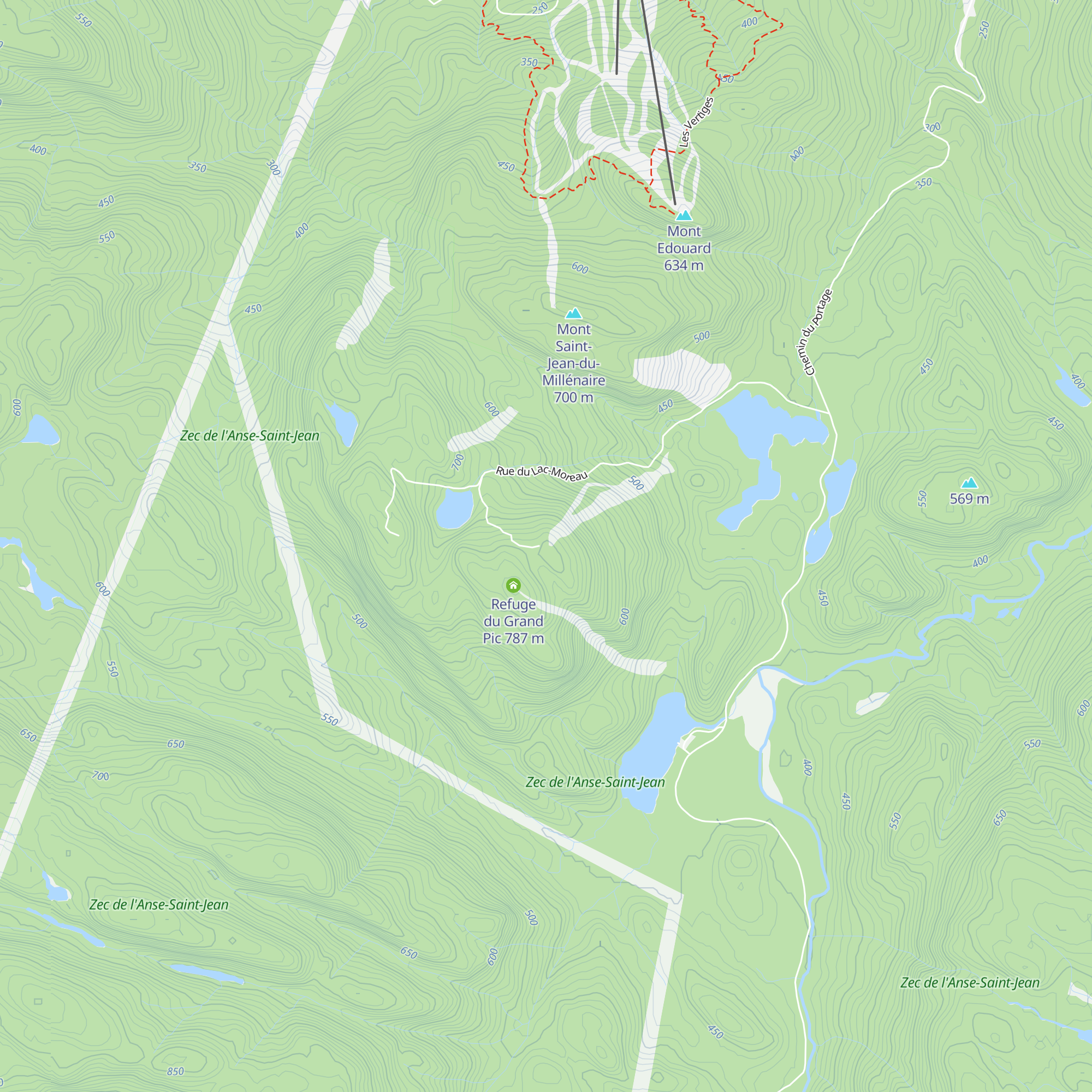 Refuge de la Grive map