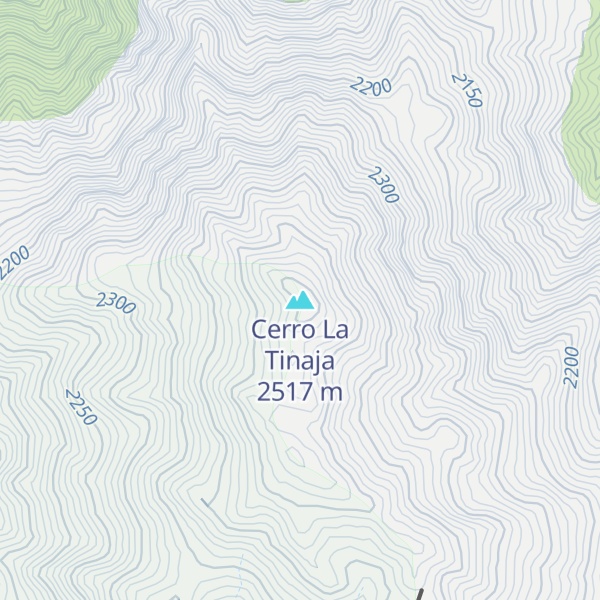 Map of Cerro La Tinaja