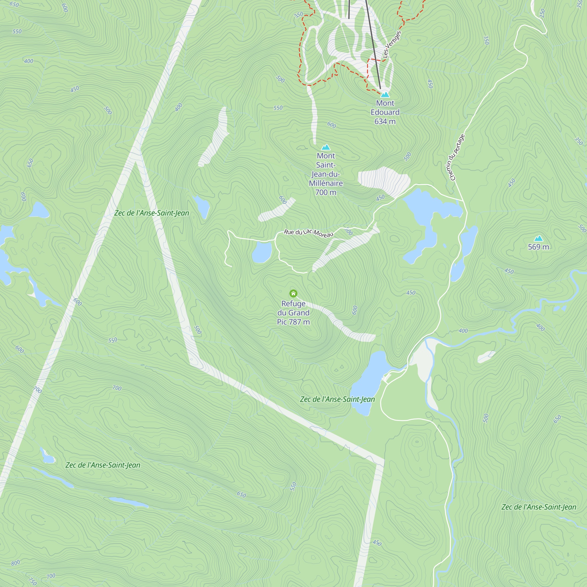 Refuge du Grand Pic map