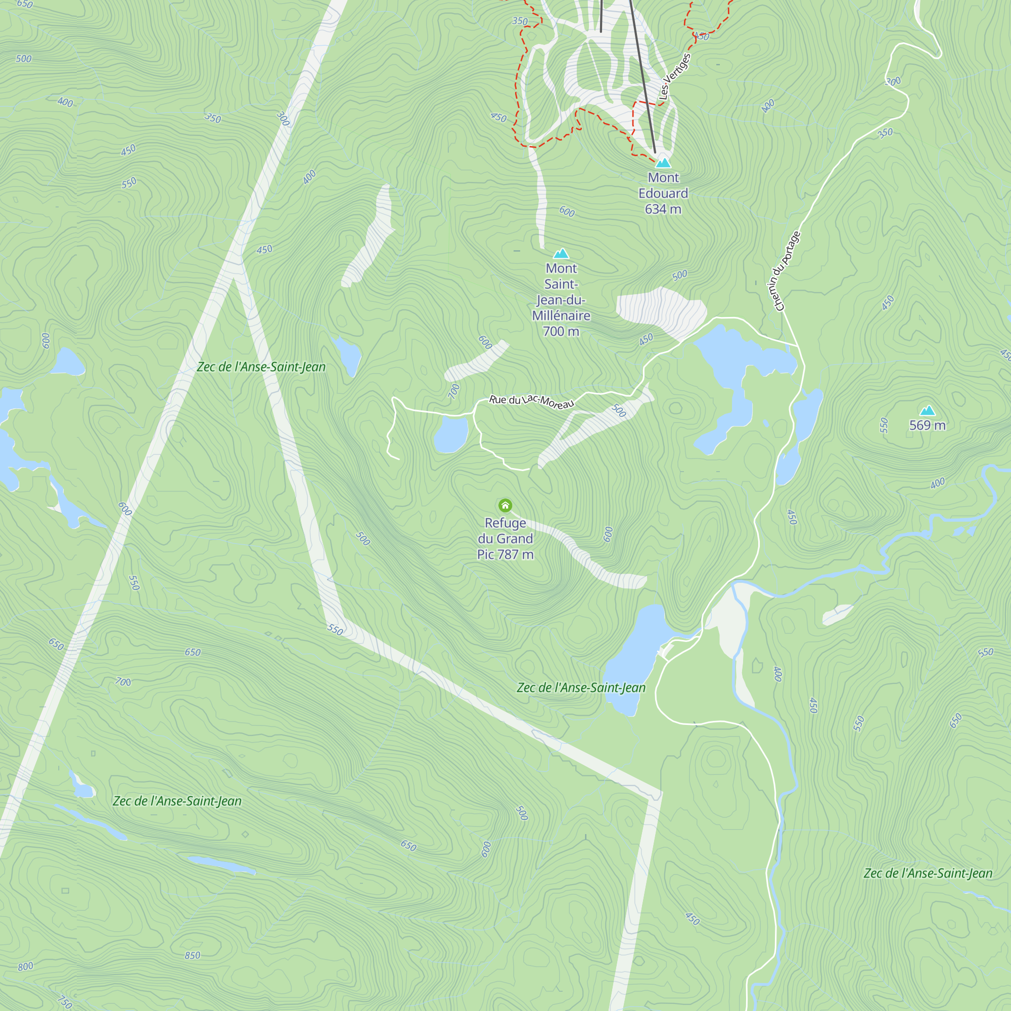 Refuge du Grand Pic map