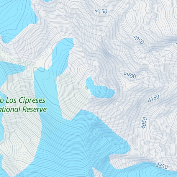 Map of Volcán Palomo