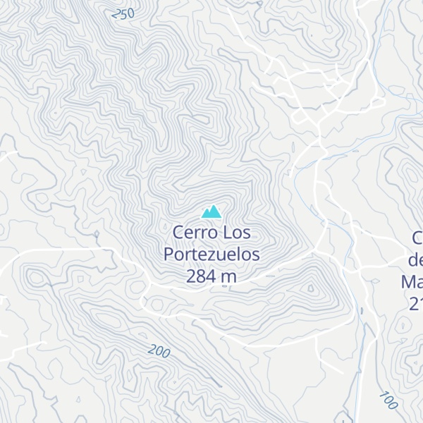 Map of Cerro Los Portezuelos
