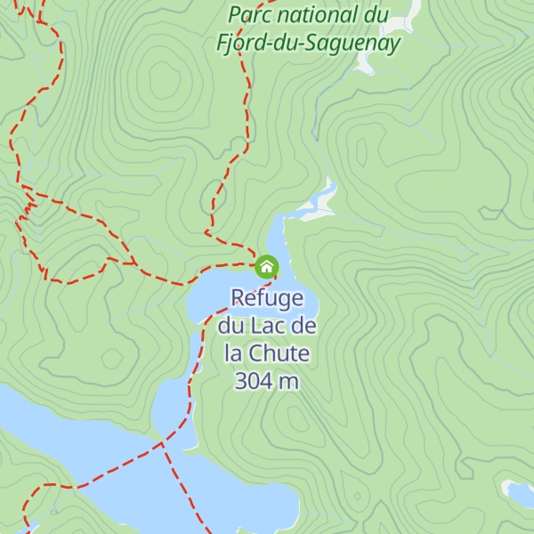Map of Refuge du Lac de la Chute